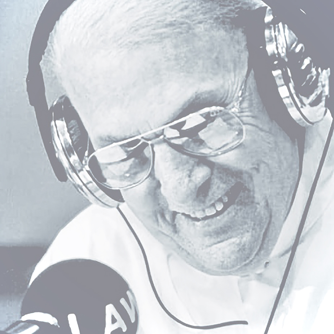 Legendary Australian broadcaster John Laws 1935-2025 pictured at the microphone